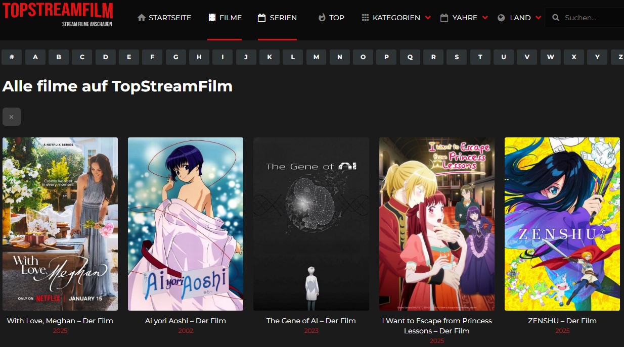 Topstreamfilm Banner